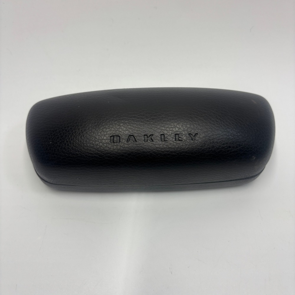 Oakley Unisex OS Sunglasses Case Black Pebbled Faux Leather Hard Shell
